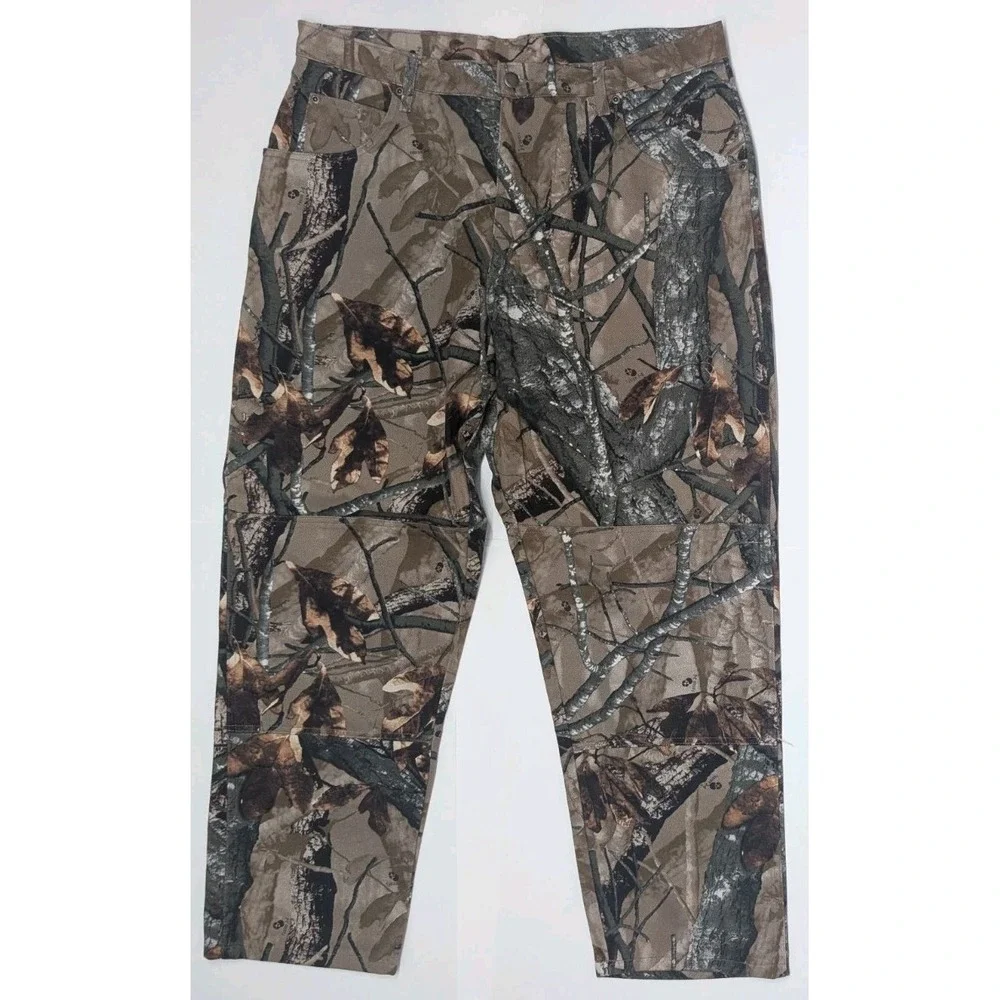 Wrangler Reeltree Fusion 3D Camo Jeans Mens 38x30 Double Knee Hunting 97GR1FS